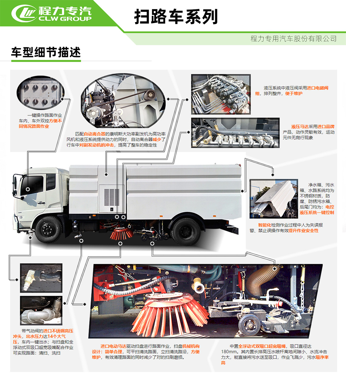 扫路车车型细节描述图