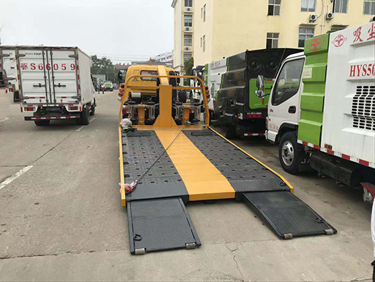 东风多利卡一拖二清障车