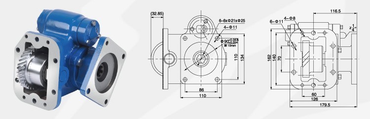 洒水车取力器总成图片三