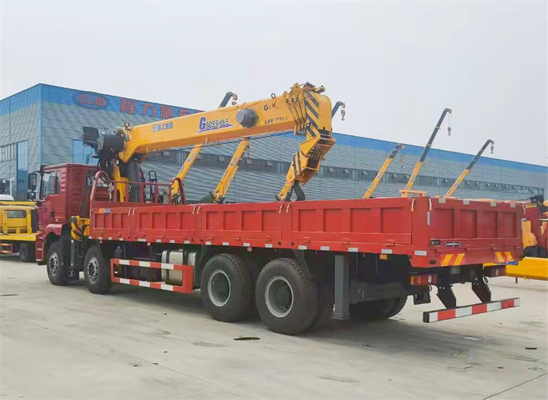 陕汽德龙前四后八国六350马力徐工20吨随车吊图片展示D