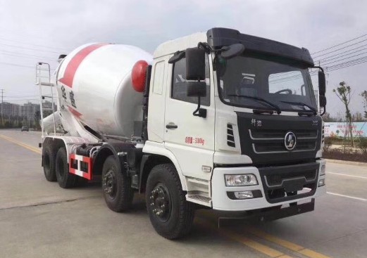 陕汽轩德前四后八12方混凝土搅拌运输车