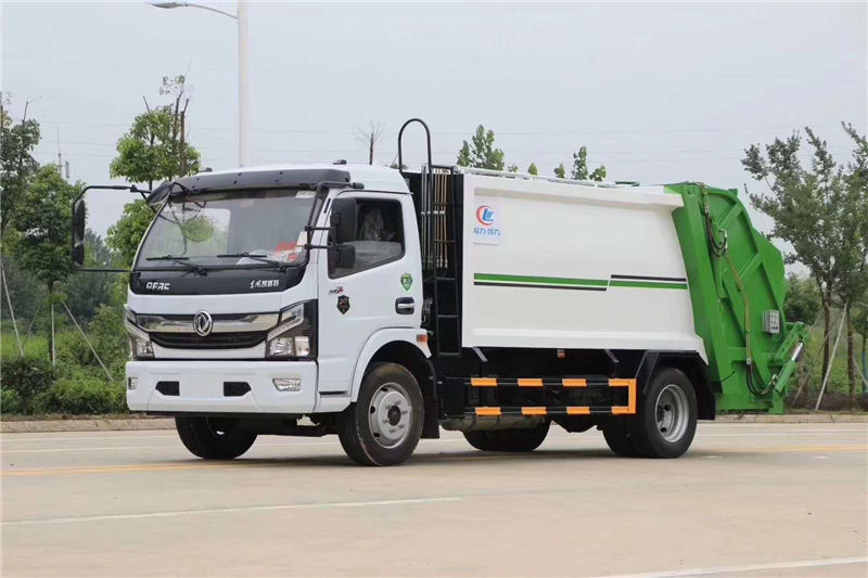 国六东风凯普特8方压缩式垃圾车|压缩垃圾车