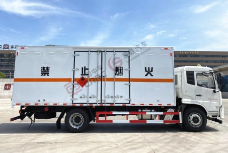 国六东风天锦6.2米/6.6米/6.8米易燃气体厢式运输车