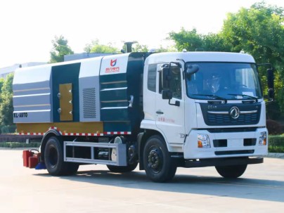 国六东风天锦后置吸尘车_威牌CLW5180TXC6SL吸尘车