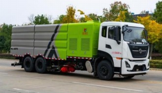 国六东风天龙后双桥洗扫车_凯力风牌KLF5250TXSD6洗扫车
